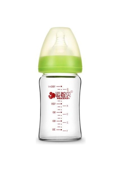 Güzel Cam Bebek Biberon Bebek Su Şişesi Geniş Kalibreli Bebek Şişeleri Süt Yüksek Sıcaklığa Dayanıklı Şişe 180ML | Şişeler(Yurt Dışından)