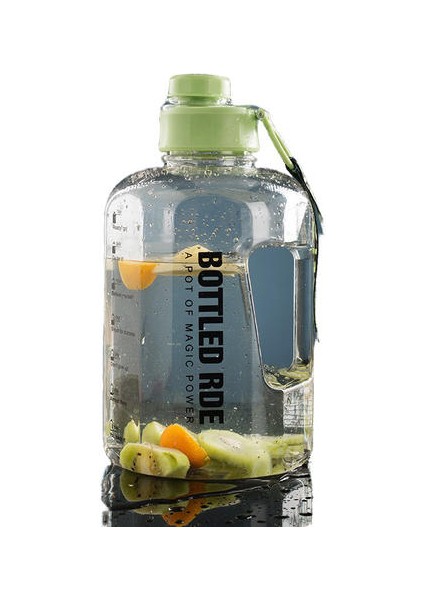 Gradyan Su Şişesi, Dış Mekan Fitness Kettle, Spor Büyük Kapasiteli Plastik Su Kupası, Taşınabilir Big Mac, Net Kırmızı Ton Kovası(Yurt Dışından)