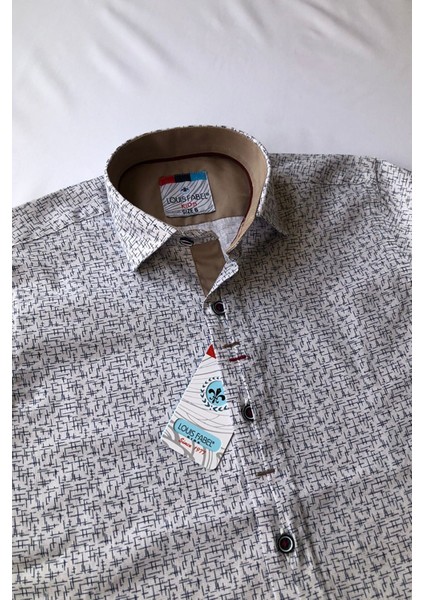 Çizgili Trend Kısa Kol Çocuk Gömleği modelleri