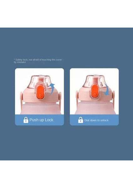 Kum Patlama Gradyan Su Kupası 2l, Büyük Kapasiteli Taşınabilir Su Şişesi, Kızların Açık Hava Spor Fitness, Renk Saman Kupası(Yurt Dışından) fırsatları