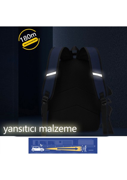Nasa Astronot Figürlü Su Geçirmez Erkek Okul Sırt Çantası - Yeşil (Yurt Dışından)