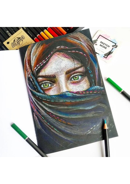 3 Çeşit Kağıt “doğu Kaleydoskopu” Eskiz Defteri A5 Karışık Teknikler Için Mix Paper Sketchbook