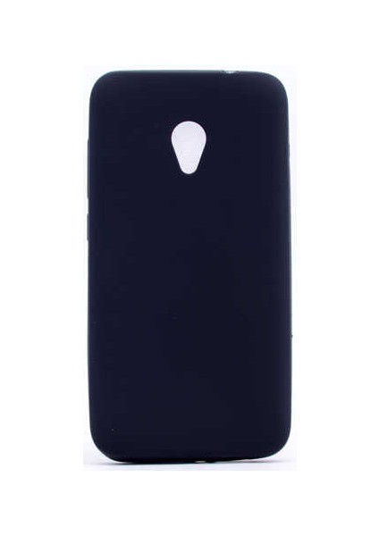 Alcatel U5 Kılıf Silikon Yumuşak Dokulu Premium- Siyah