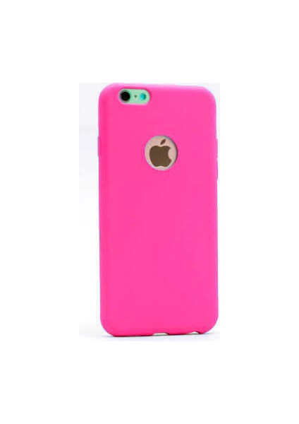 Apple iPhone 6 Plus Kılıf Silikon Yumuşak Dokulu Premium- Pembe