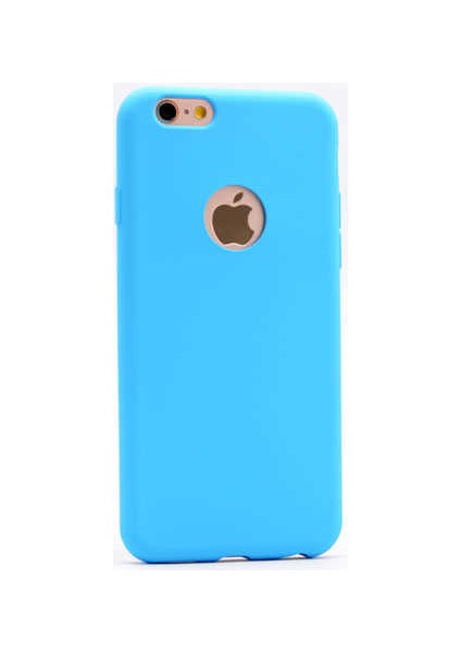 Apple iPhone 6 Kılıf Silikon Yumuşak Dokulu Premium- Mavi