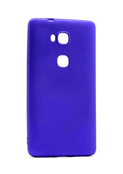 Huawei Gr5 Kılıf Silikon Yumuşak Dokulu Premium- Saks Mavi