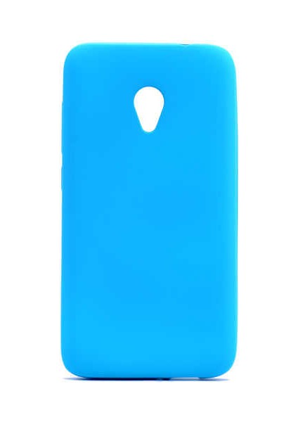 Alcatel U5 Kılıf Silikon Yumuşak Dokulu Premium- Turkuaz