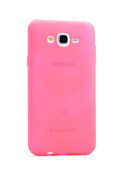 Galaxy J7 Core Kılıf Silikon Yumuşak Dokulu Premium- Pembe