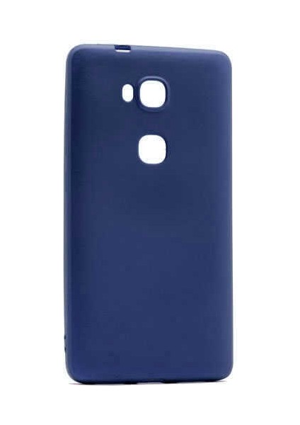 Huawei Gr5 Kılıf Silikon Yumuşak Dokulu Premium- Lacivert