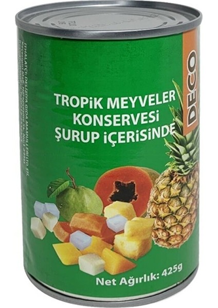 Tropik Meyveler Konservesi Şurup Içerisinde 250G Canned Tropical Fruits In Syrup