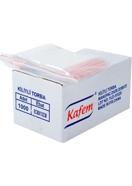 Kilitli Torba 8X10 cm - 1000 Adet