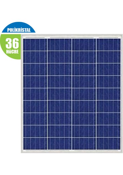 22W Watt Polikristal Lexron Güneş Paneli