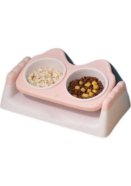 Plastik Evcil Hayvan Besleme Kasesi, Kayma Önleyici Uygun Boyun Koruması Pratik Korozyona Dayanıklı Evcil Hayvan Malzemeleri(Yurt Dışından)