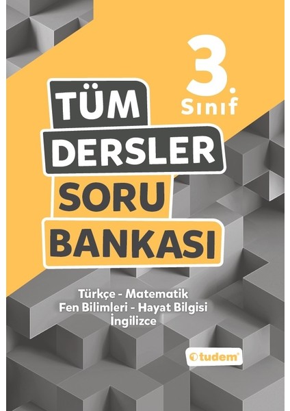 Tudem Yayınları 3. Sınıf Tüm Dersler Soru Bankası Bilsem Dikkat ve Zeka Seti