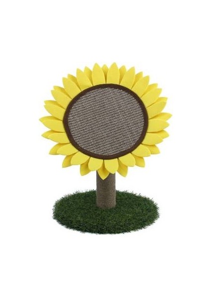 Ayçiçeği Kedi Çizme Masası, Sisal Öğütme Pençe Yuvarlak Kedi Çizme Tahtası(Yurt Dışından)