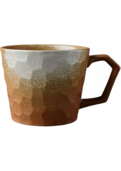 Stoneware Kahve Fincanı Retro Japon Tarzı Kupa Süt Kupası Için Basit El Yapımı Fırın(Yurt Dışından)