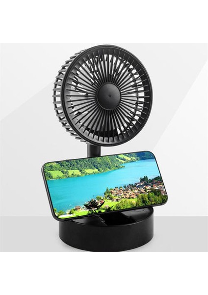 USB Şarj El Küçük Fan Taşınabilir Açık Mini Yaratıcı Masaüstü Ofis Katlanır Teleskopik Fan (Yurt Dışından)