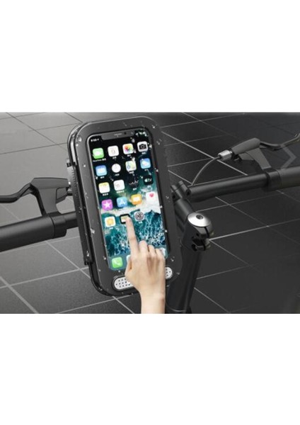 Motosiklet Bisiklet Telefon Tutucu Bisiklet Dağı iPhone Su Geçirmez Cep Kılıfı Gps | Telefon Sahipleri ve duruş(Yurt Dışından)