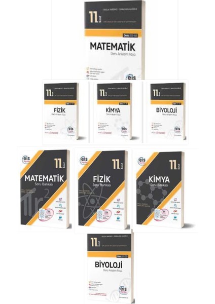11.Sınıf Sayısal DAF ve Soru Bankası Seti 8 Kitap