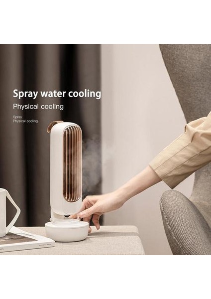 Retro Kule Fan Masaüstü Sessiz Güçlü Rüzgar USB 2 In 1 Su Püskürtme Fan Klima Ultrasonik Nemlendirici Havalandırma Fanları | Hvac Systems parçalar(Yurt Dışından)