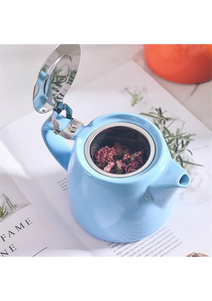 Kapak ve Filtre ile Seramik Demlik Büyük Kapasiteli Isıya Dayanıklı Süzgeç Çay Potu Yüksek Son Ev Soğuk Su Sürahi Su Isıtıcısı | Çaydanlıklar(Yurt Dışından) fiyatları