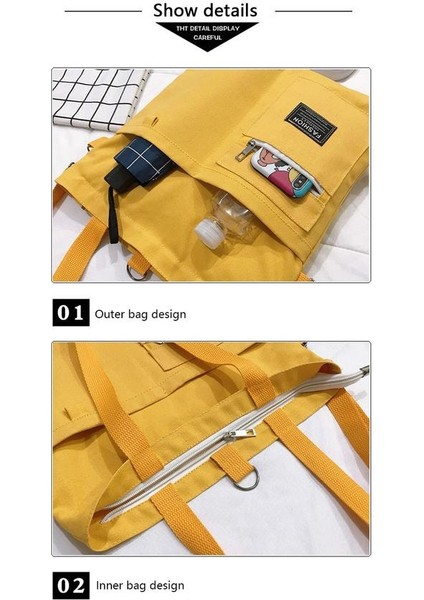 Tuval Çanta Stil Messenger Çanta Kore Versiyonu Büyük Kapasiteli El Kitap Çantası Tek Oğlu Tote Çanta fiyatları