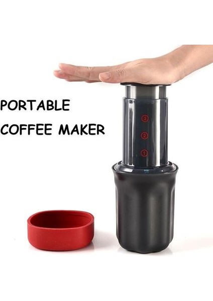 El Basın Pot Espresso Makinesi Mini Cezve Kahve Fincanı Taşınabilir El Kahve Makinesi Ev Mutfak Seyahat Kafe Malzemeleri | Manuel Kahve Öğütücüleri(Yurt Dışından)