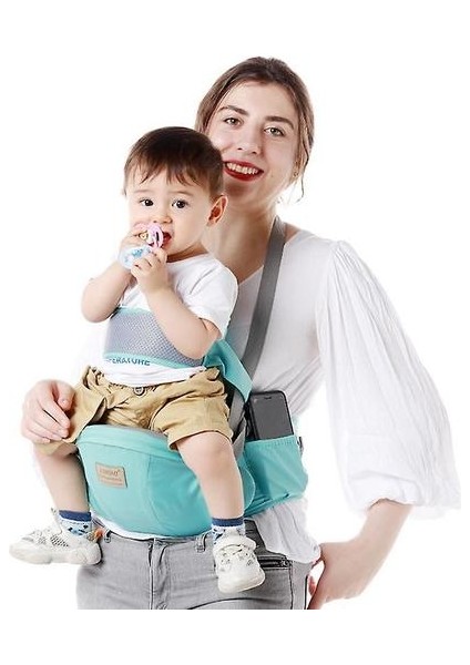 Bebek Bel Dışkı Bebek Taşıyıcı Kalça Koltuk Bebek Bebek Toddlers (Gri)(Yurt Dışından)