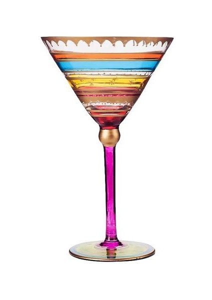 Avrupa El Boyalı Şarap Gözlük Kurşunsuz Kişilik Kokteyl Cam Goblet Bar Otel Düğün Parti Drinkware Ev Dekor Kokteyl Camı (Yurt Dışından)