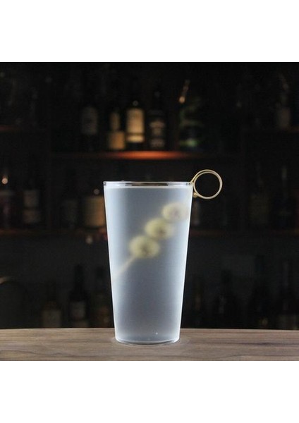 Uzun Boylu Kokteyl Bardağı Büyük Kapasiteli Ince Süt Çay Su Bardağı 300ML Şeffaf (Yurt Dışından)