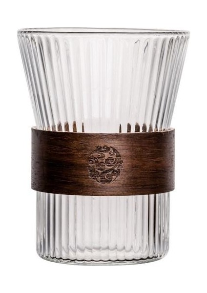 300 ml Isıya Dayanıklı Kalınlaşmış Alt Antiği Antiği Çay Kupası Mini Kaymaz Yüksek Borosilikat Kahve Kupası Kokteyl Camı (Yurt Dışından)