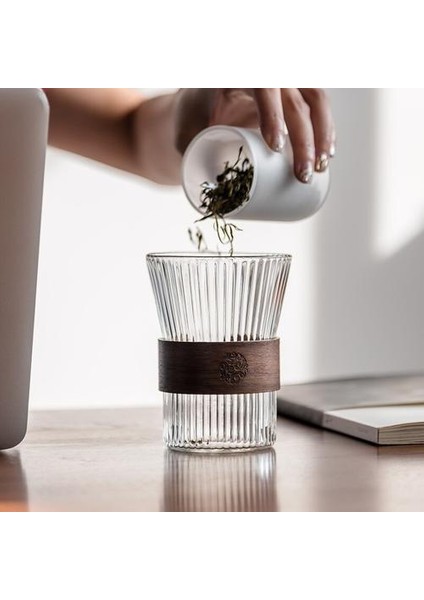 300 ml Isıya Dayanıklı Kalınlaşmış Alt Antiği Antiği Çay Kupası Mini Kaymaz Yüksek Borosilikat Kahve Kupası Kokteyl Camı (Yurt Dışından)