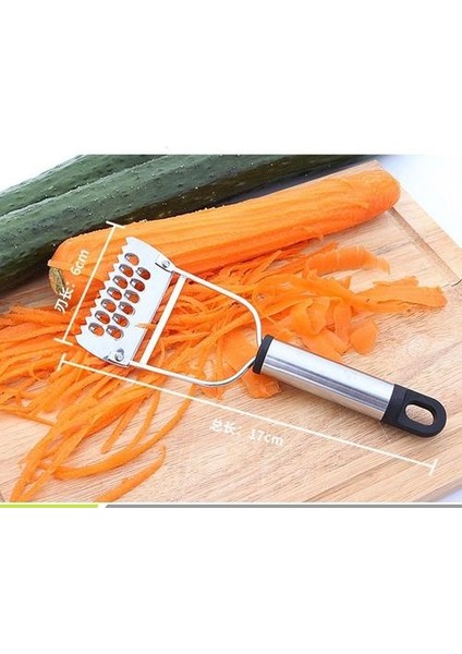 Işlevli Paslanmaz Çelik Sebze Julienne Grater Peeler Çift Planya Taze Patates Meyve Havuç Buzdolabı Araçları Manuel Dilimleyiciler (Yurt Dışından) fırsatları