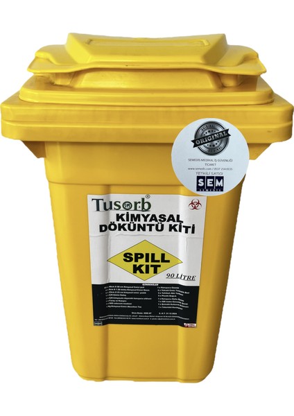 Tusorb- Semedis Kimyasal Döküntü Kiti 90 Litre