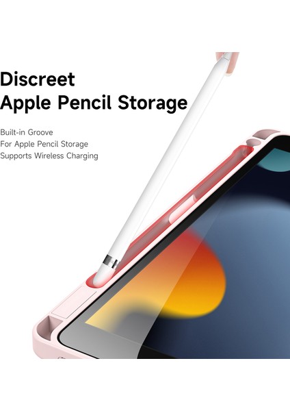 Apple iPad 10.2 2019/2020/2021 Pink Için Dux Ducis Magi Serisi Kılıf (Yurt Dışından)