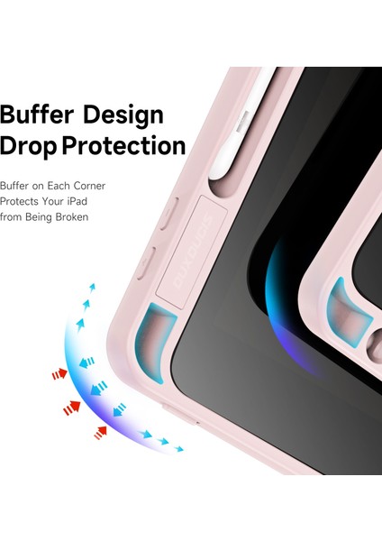 Apple iPad 10.2 2019/2020/2021 Pink Için Dux Ducis Magi Serisi Kılıf (Yurt Dışından)