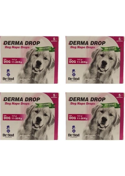 Dr Sed Pharma Derma 11-20 kg Köpek Dış Parazit Damla 4 Kutu