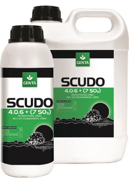 Scudo (4-0-6+7so3) Sıvı Organomineral Gübre 1 Litre