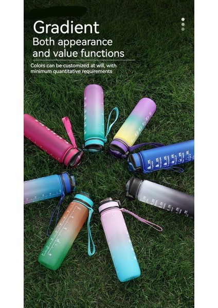 1l Büyük Kapasiteli Spor Degrade Su Şişesi (Yurt Dışından) fiyatları