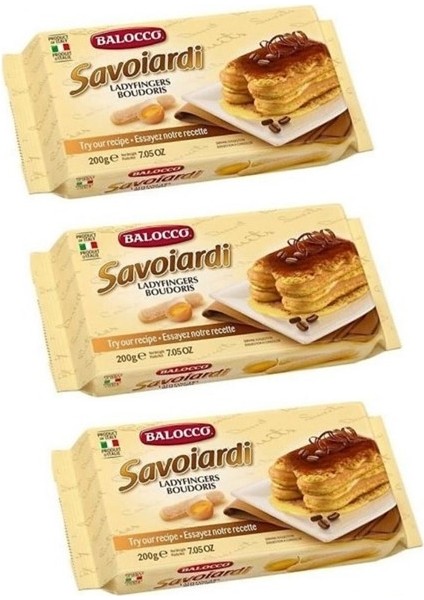 Savoiardi Kedi Dili 3 x 200 gr