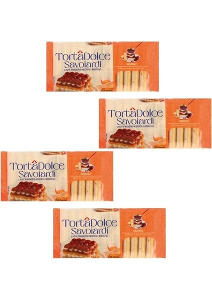 Torta Dolce Savoiardi Kedi Dili 4 x 200 gr