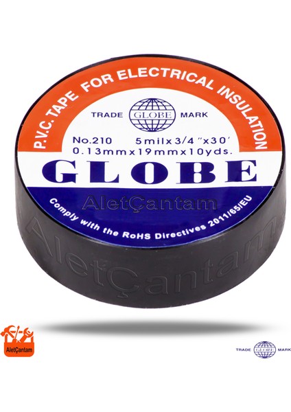 Elektrik Bandı İzole Bant 10 Lu Paket- Gri