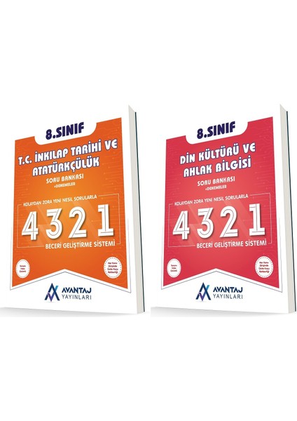 Avantaj 8. Sınıf İnkılap + Din Kültürü 4321 Soru Seti 2 Kitap 2023