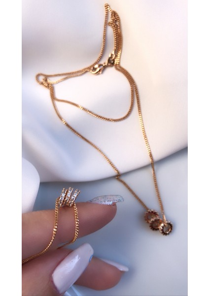 Lussoaccessoy Çelik Minimal Detaylı Kolye