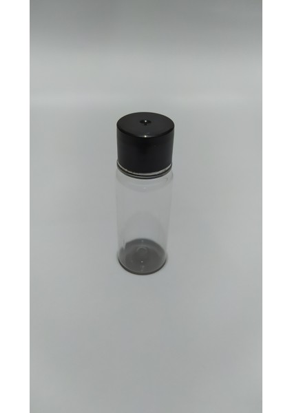 8 Ml Siyah Standart (Çevirmeli) Kapaklı Likit Dezenfektan Kolonya Pet Şişesi (10 Adet)