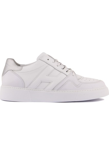 Sail Laker's Sail Lakers - Beyaz Deri Bağcıklı Erkek Sneaker