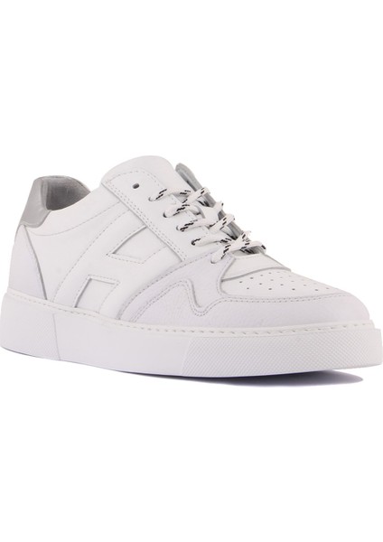 Sail Laker's Sail Lakers - Beyaz Deri Bağcıklı Erkek Sneaker
