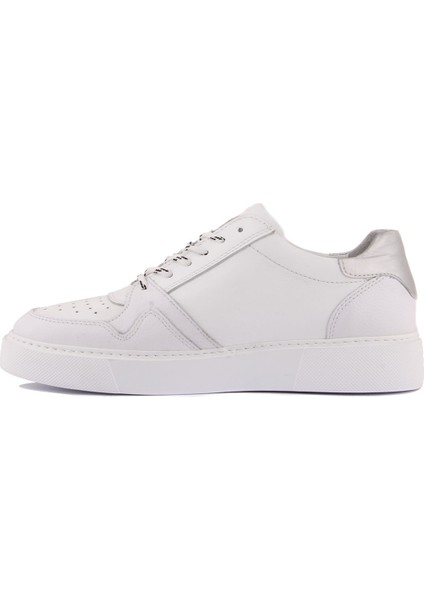 Sail Laker's Sail Lakers - Beyaz Deri Bağcıklı Erkek Sneaker