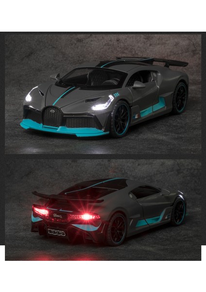 Bugatti Divo Supercar Modeli Alaşım Araba Modeli 1:32 Ses ve Işık Araba Oyuncak (Yurt Dışından)