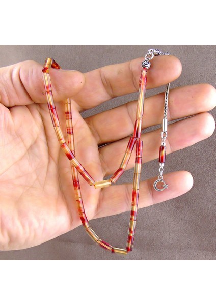 Ince ve Nazik Kesme Model Kehribar Tesbih